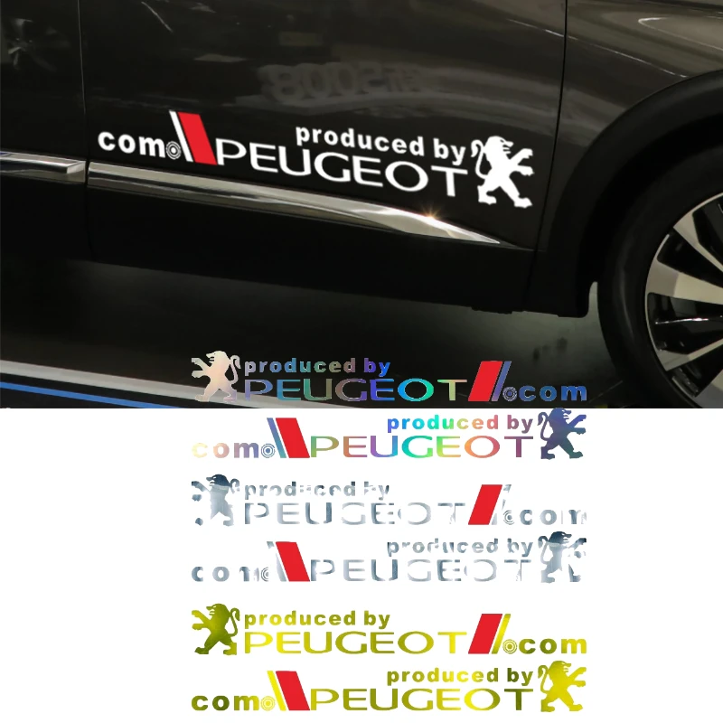 Наклейка для Peugeot 407 206 308 406 208 301 3008 2008 103 106 301 208XS 208GTi, красочные лазерные светоотражающие наклейки Наклейка для Peugeot 407 206 308 406 208 301 3008 2008 103 106 301 208XS 208GTi, красочные лазерные светоотражающие наклейки