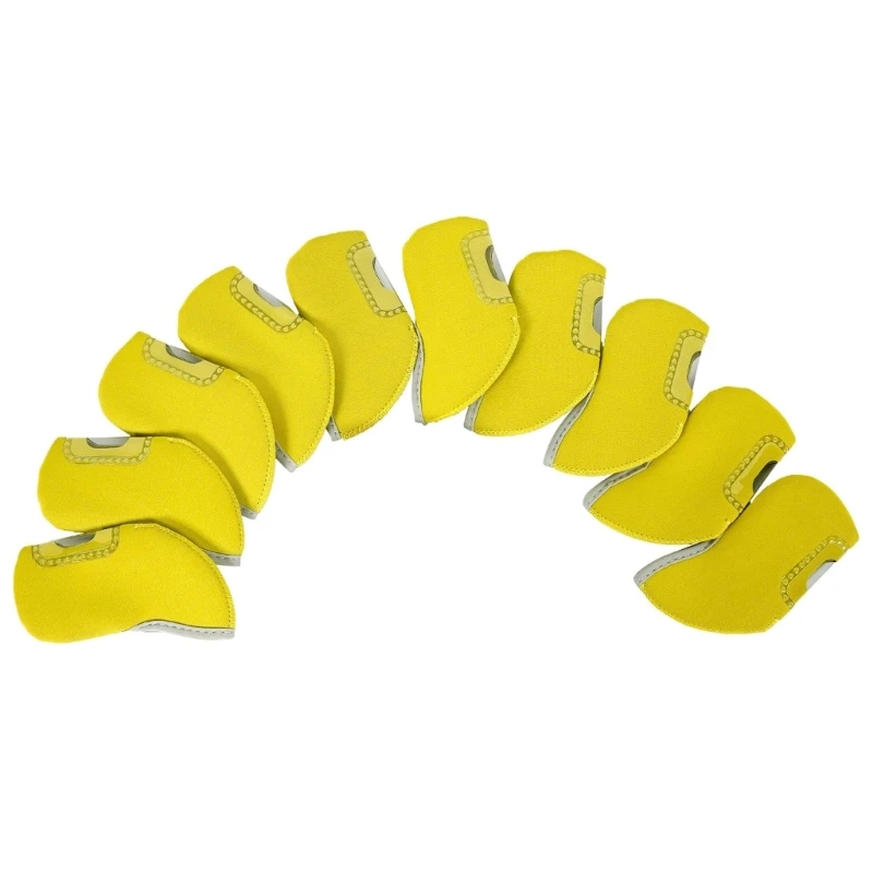 

10Pcs/lot Golf Iron Covers Neoprene Golf Club Headcovers Waterproof Golf Club Covers with See Through Window