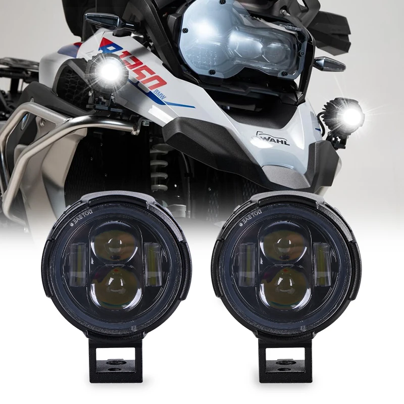 

40w Motorcycle LED Fog Lights For BMW R1200GS F800GS ADV For Yamaha MT07 MT09 For CRF1000L Africa Twin Auxiliary Driving Lamp