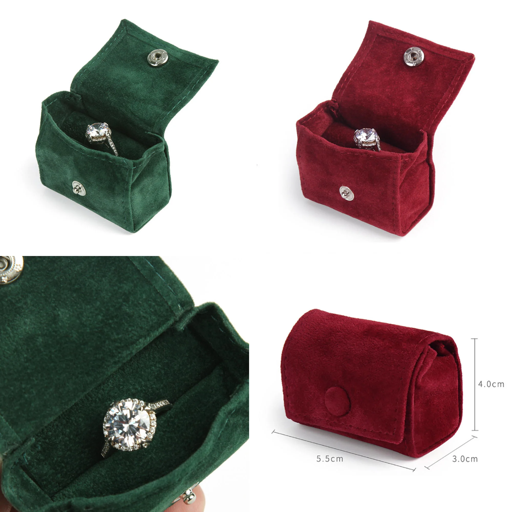 

New Mini Jewelry Organizer Display Travel Jewelry Case Box Simple Earrings Ring Storage Box Portable Jewelry Earring Holder Gift