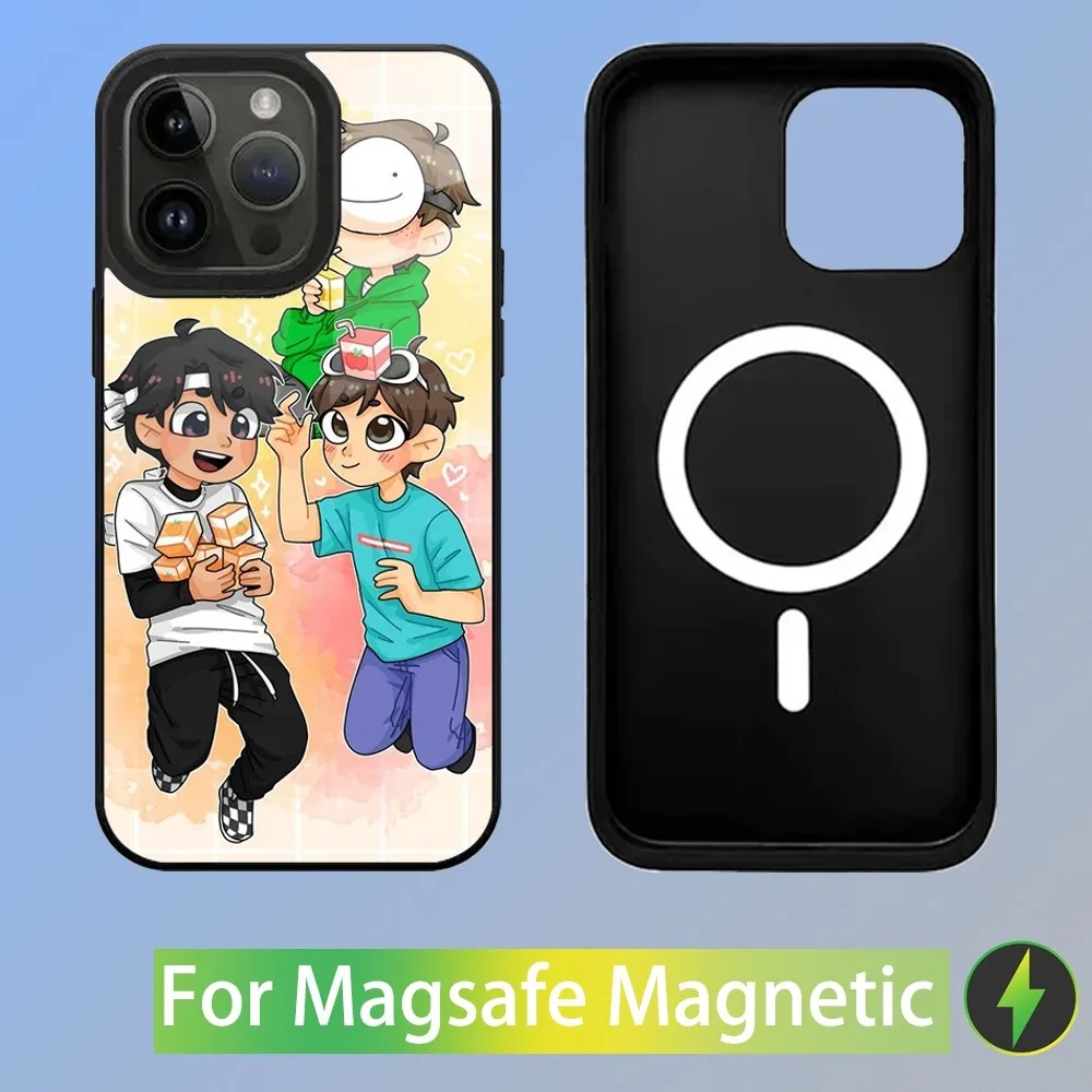 Чехол для телефона Dream Smp DSMP iPhone 15 14 13 12 11 Plus Pro Max Mini Magsafe магнитная Беспроводная