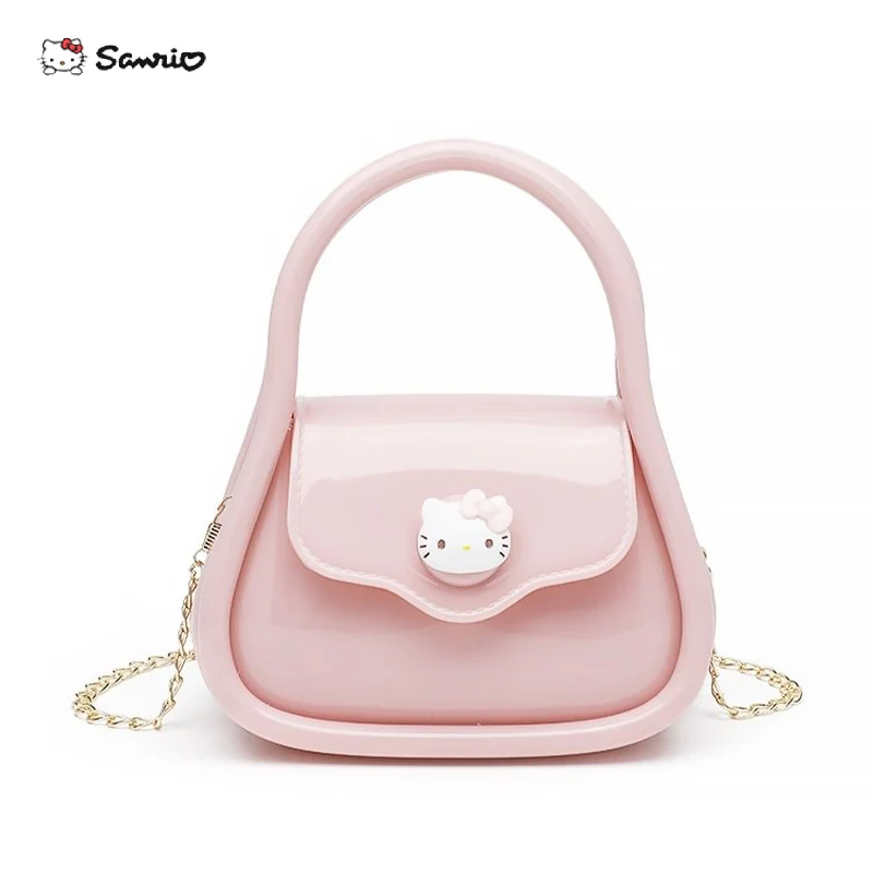 

2023 New Women Summer Shoulder Bag Kawaii Sanrio Hello Kitty Cute Small Exquisite Girl Crossbody Bag Chain Handbag Gift