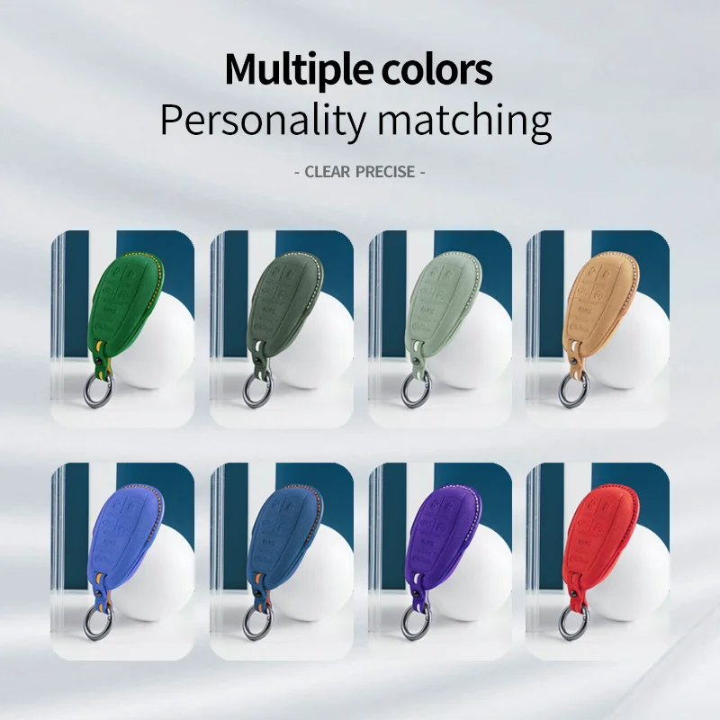 Чехол для автомобильного ключа из алькантары Alfa Romeo Stelvio Mito Giulietta Giulia Brera 4C 159 GTA 147 156