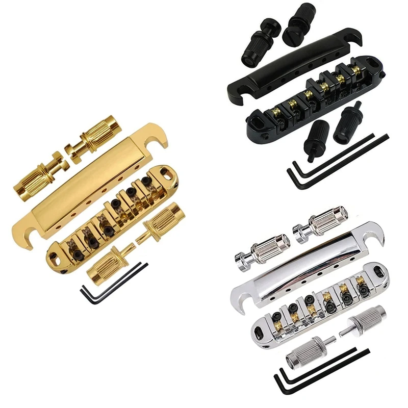 

For LP SG Electric Guitar Metal Guitar Bridge Locking Tune-O-Matic TOM Bridge And Tailpiece Set