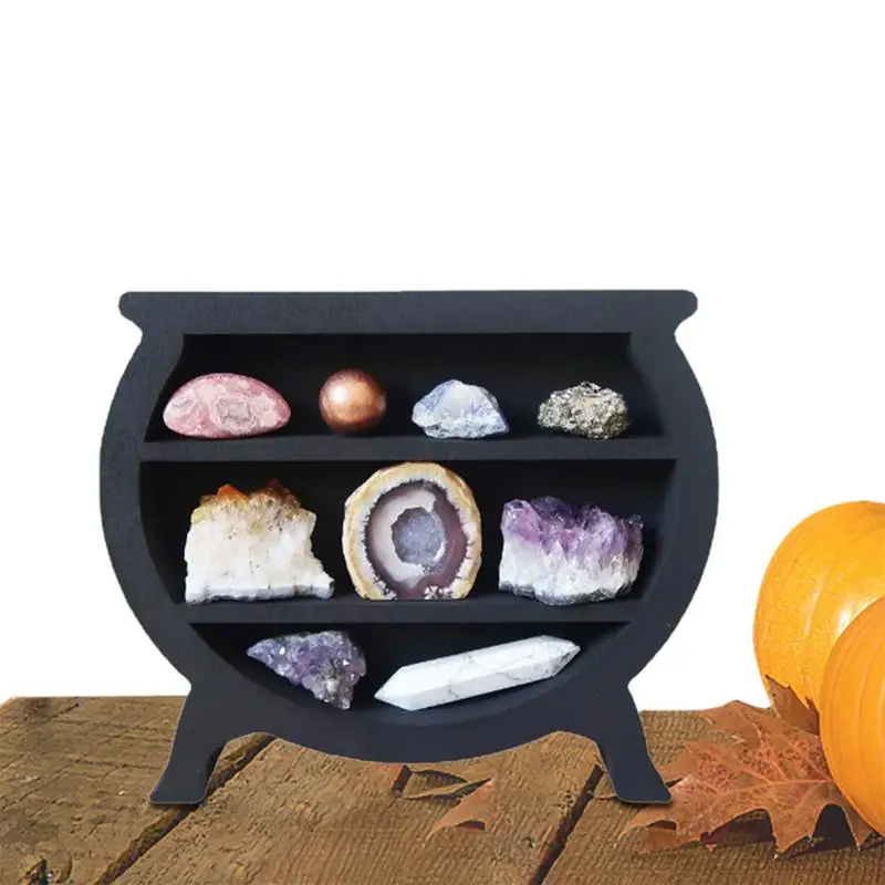 

Coffin Shelf Crystal Shelf Spooky Floating Shelves Goth Decor Bat Shelf Gothic Halloween Decor For Home Moon Shelf For Wall