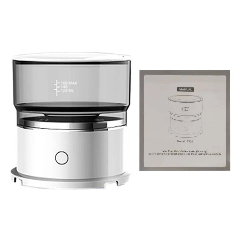 

Home Office Automatic Hand Rotating Coffee Maker Stainless Steel Filter Electric Auto Coffee Machine