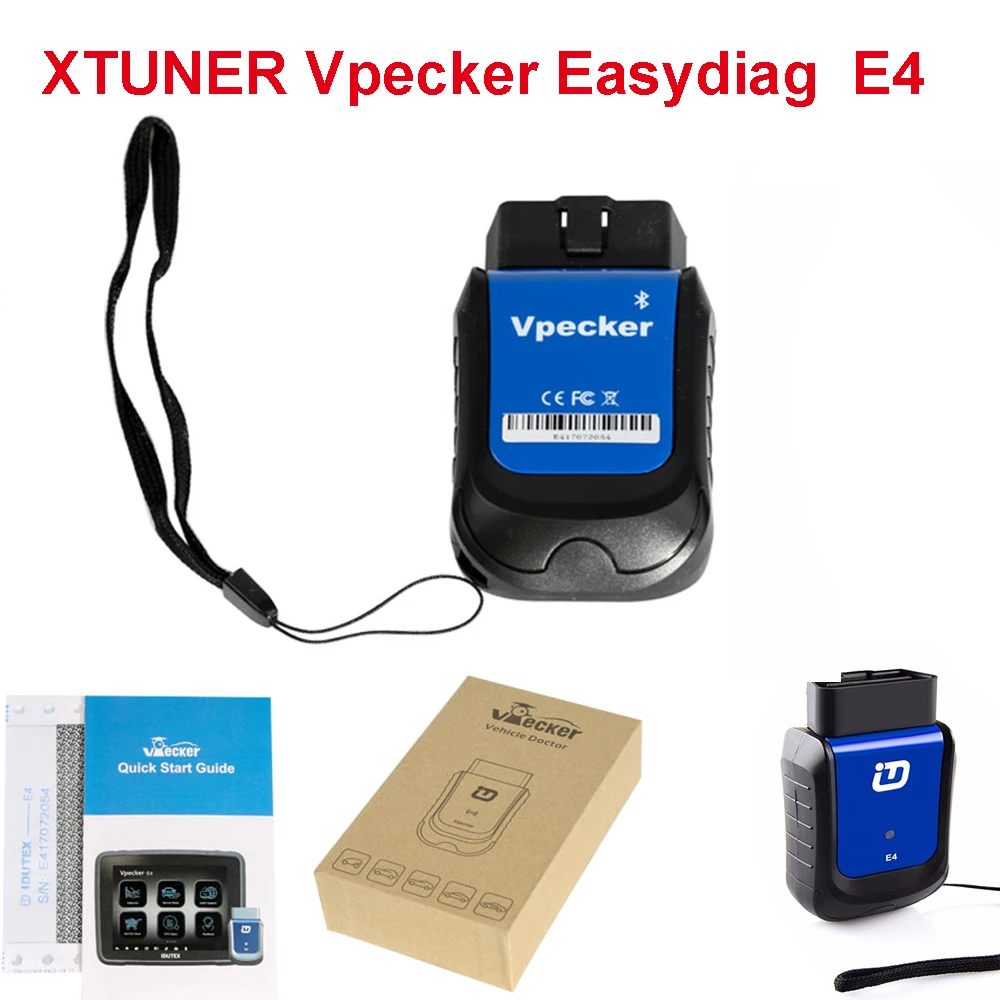 Диагностический сканер OBD2 Vpecker Easydiag xтюнер E4 E3 E1, инструмент для полной диагностики системы, автоматическое тестирование для Android ABS DPF инжектора для BMW