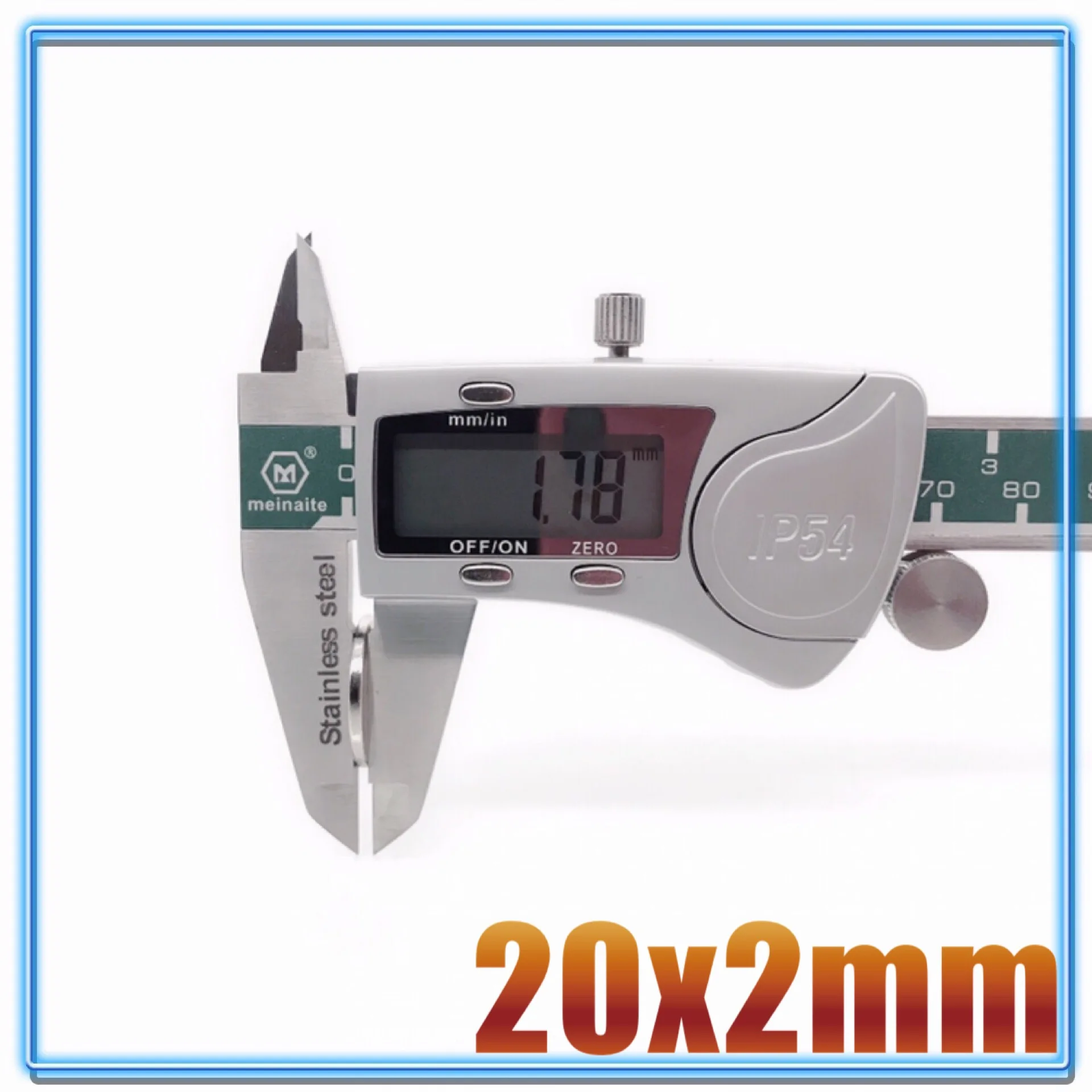 Неодимовый магнит 20x2 N35 NdFeB 5/10/20/50/100/200 шт.