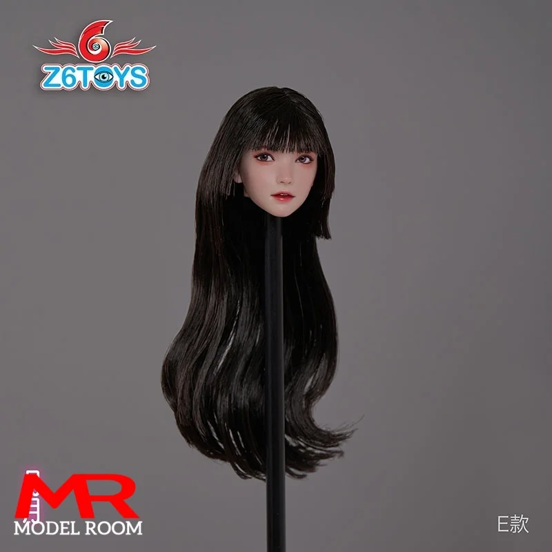 Фото Z6TOYS ZC016 1/6 Азиатская девушка Yueyue с подвижными глазами, голова, скульптура, резьба, модель, подходит для 12 дюймов, женская фигурка солдата, тело куклы №5