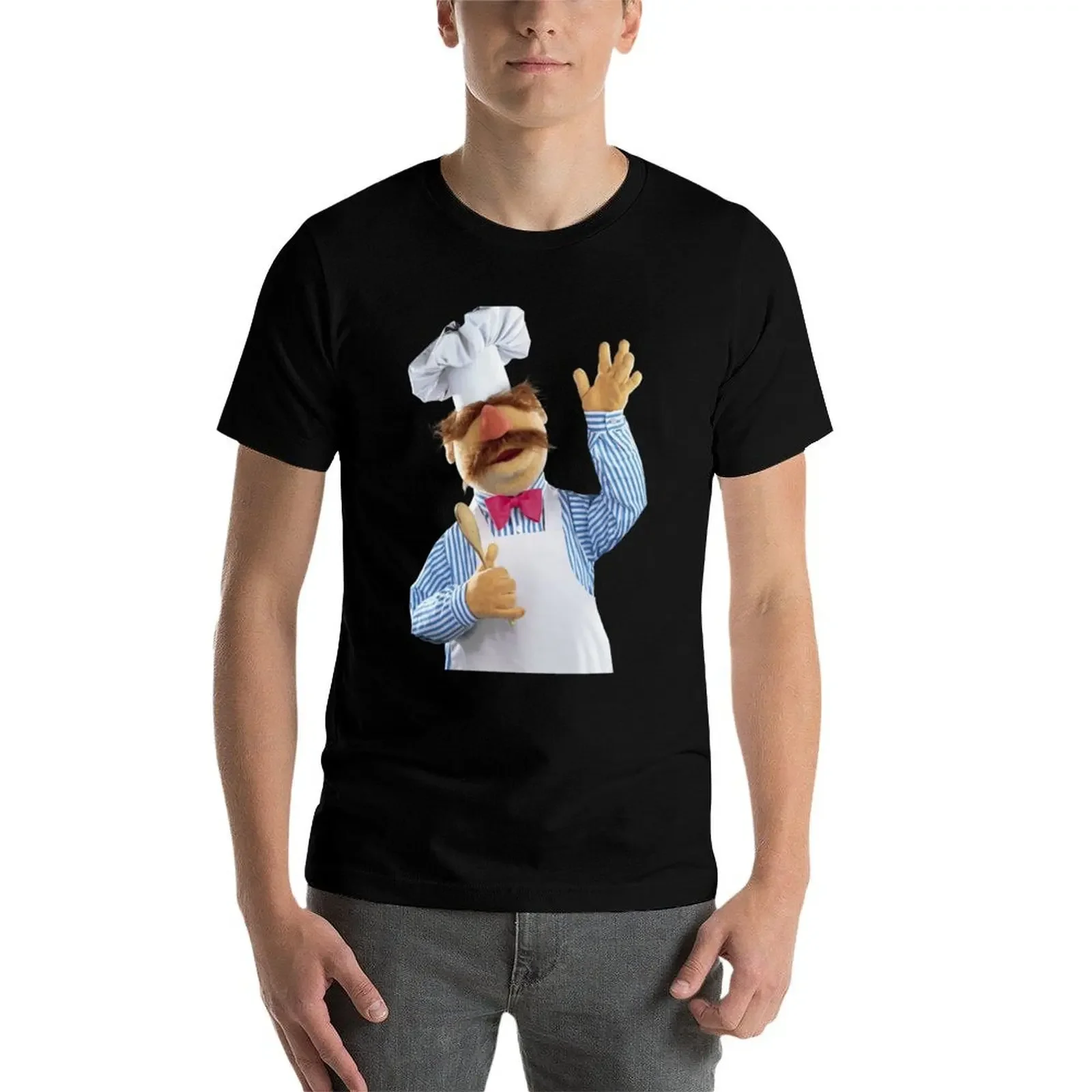 Футболка Шведский шеф-повар с принтом животных для мальчиков хлопковые футболки