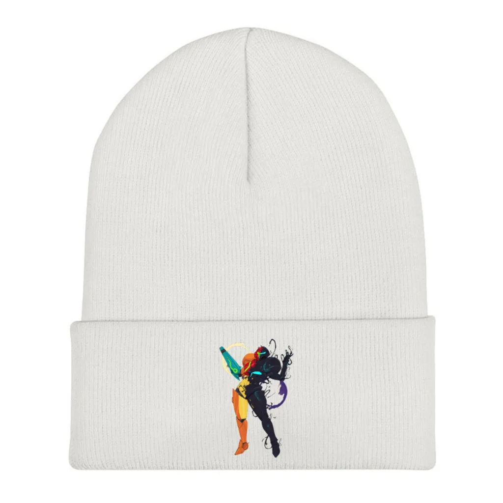 

Metroid Samus Game Skullies Beanies Caps Divided Knitted Winter Warm Bonnet Hats Unisex Ski Cap