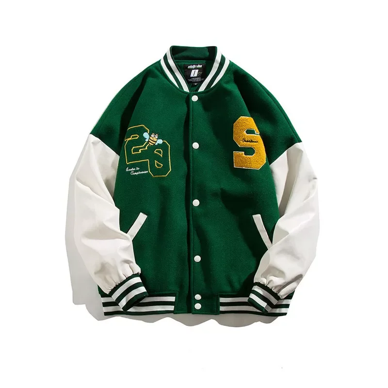 

NEW 2023 for Men Tide Brand Baseball Uniform Male Autumn Embroidery Bf Wind Couple Sports Jacket Male Casual Jacket Male