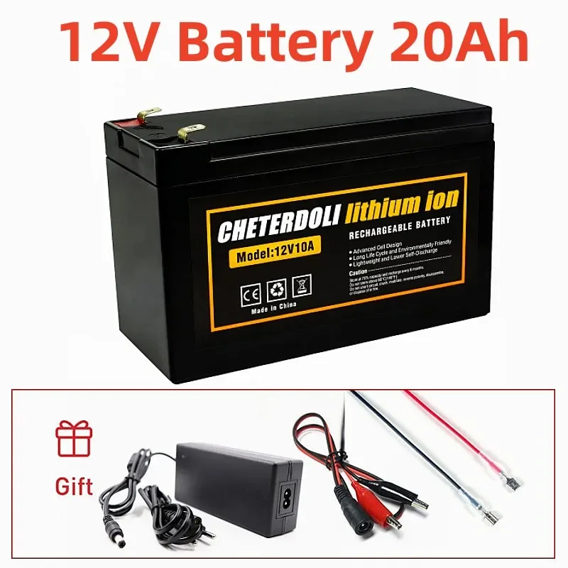 

New 12V Battery 18650 Battery Pack 18650 Lithium Battery Recharable Battery Solar Storage Battery Electric Lighting With Charger