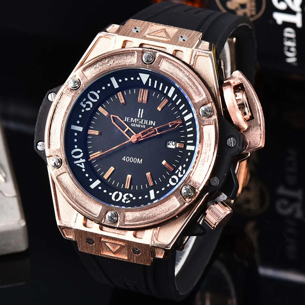 

Classic Style Original Brand Mens Watches Top Fashion Waterproof Dive 4000 Automatic Date Watch Hight Quality Quartz AAA Clocks