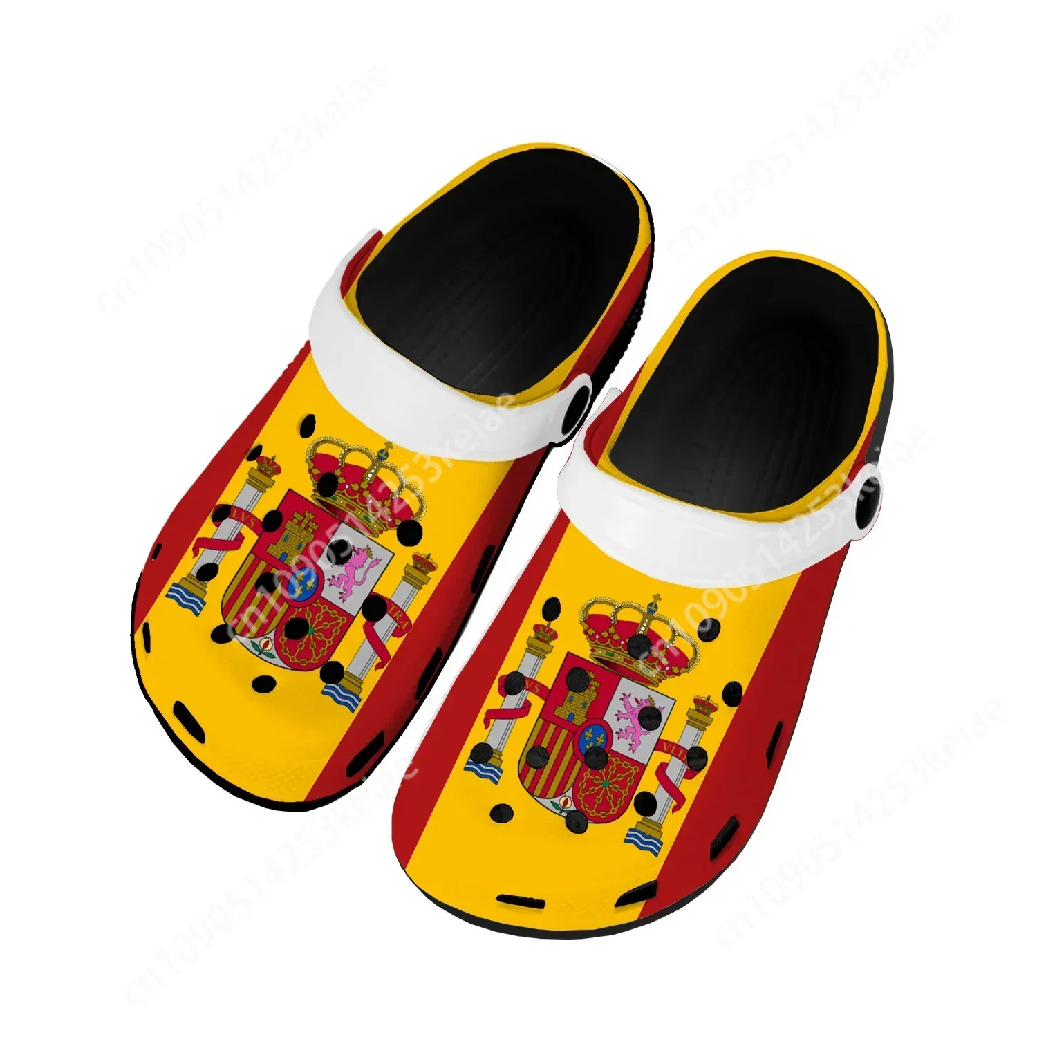 Домашние сабо с испанским флагом обувь для воды на заказ мужская и женская