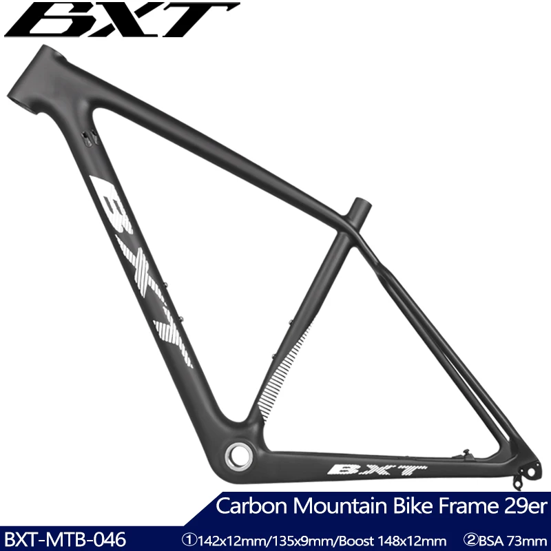 Karbon çerçeve 29er Bicicletas dağ bisikleti karbon MTB çerçeve BSA Boost karbon çerçeveleri 148mm 142 aks veya 135 kanca karbon çerçeve artı
