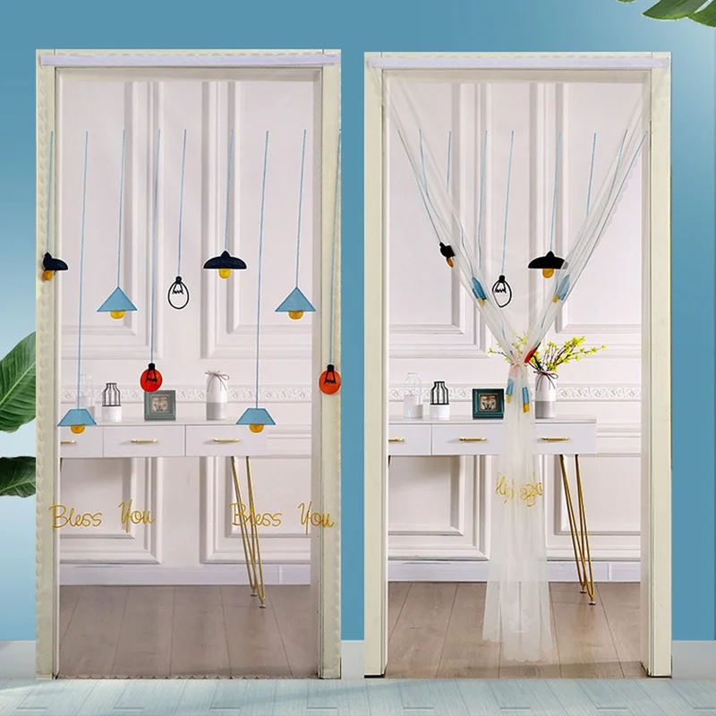 

Magnetic Screen Door Upgraded Reinforced Magnets Reinforced Hands Free Dogs Cats Pet Friendly Door Screen Door Curtain