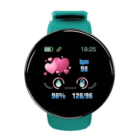 Смарт-часы D18 с Bluetooth, напоминанием о сообщениях, фитнес-браслет для Android и IOS, 03/05/10/20/40 шт