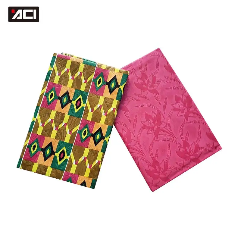 ACI Африканский воск Ghana Kente Ткань Африканская Анкара Настоящая восковая ткань 2