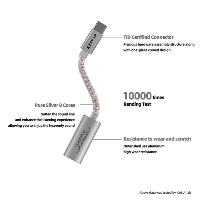 Переходник CX31993 с Type c на 3 5 мм аудиокабель lightning DAC наушники PCM 32b/384kHz для адаптера