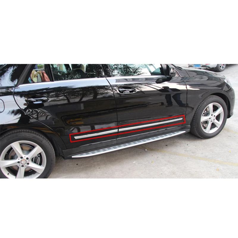 4 шт. боковые накладки из нержавеющей стали для Mercedes-Benz ML GL GLE GLS Class W166 X166 12-17
