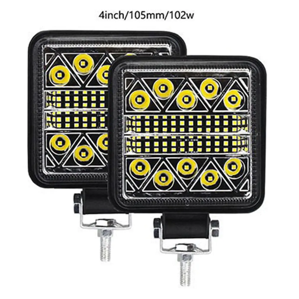 

102 Вт светодиодная фара рабочего света для внедорожника, светодиодсветильник фара для трактора, противотуманная фара для автомобиля, проти...