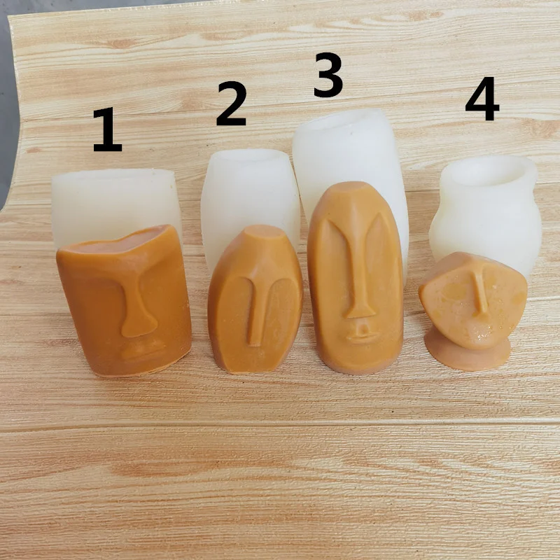 

Силиконовая форма «сделай сам» в форме лица для свечей, 3D форма для шоколадного Мусса с человеческим лицом, инструменты для творчества