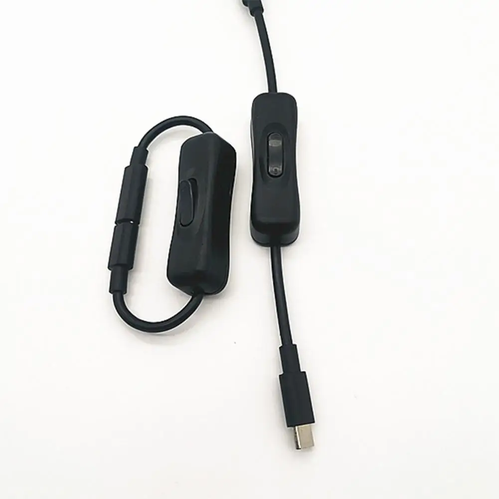 Удобный удлинительный кабель USB Type-C папа-мама с выключателем питания идеально