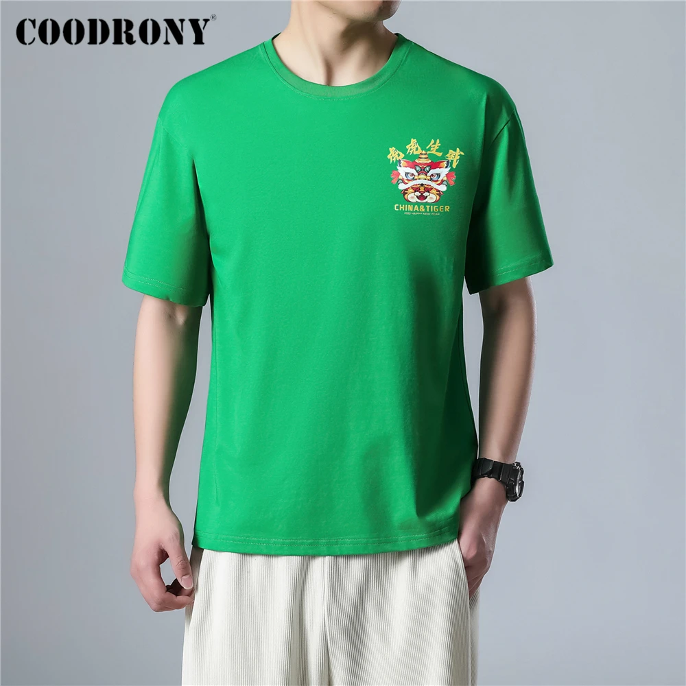 

COODRONY Brand Summer New Arrival Harajuku Oversize O-Neck T Shirt Clothes High Quality Casual Short Sleeve T-Shirt Homme Z5217S