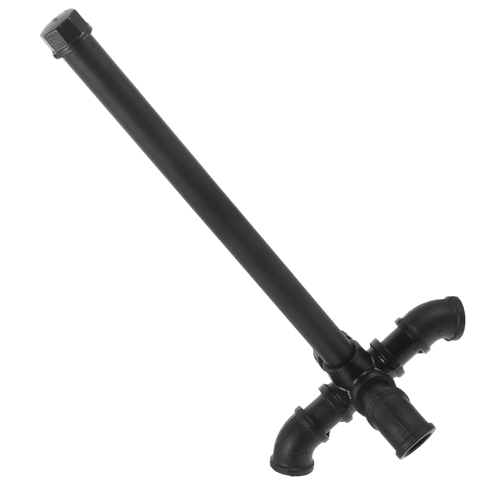 

Water Pipe Toilet Paper Holder Stand Decorative Towel Rack Iron Farmhouse Countertop