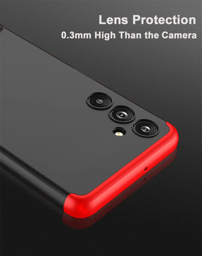 Чехол для Samsung Galaxy F54 5G E546B 3 в 1 качественный ударопрочный Матовый Жесткий чехол из