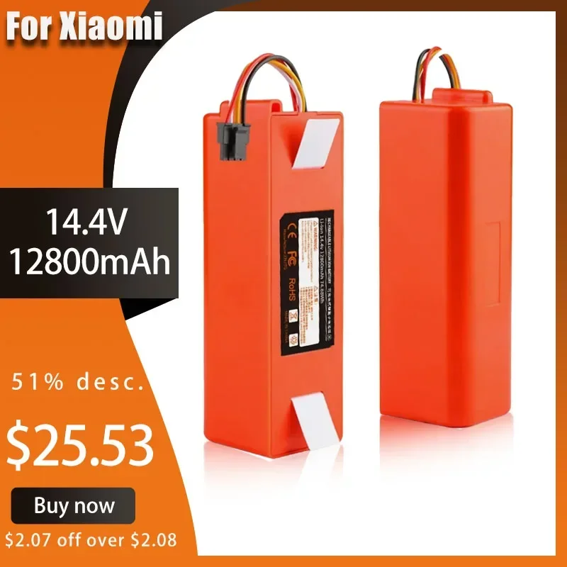 Батарея для робота-пылесоса Xiaomi Roborock S55 S60 S65 S50 S51 S5 MAX S6