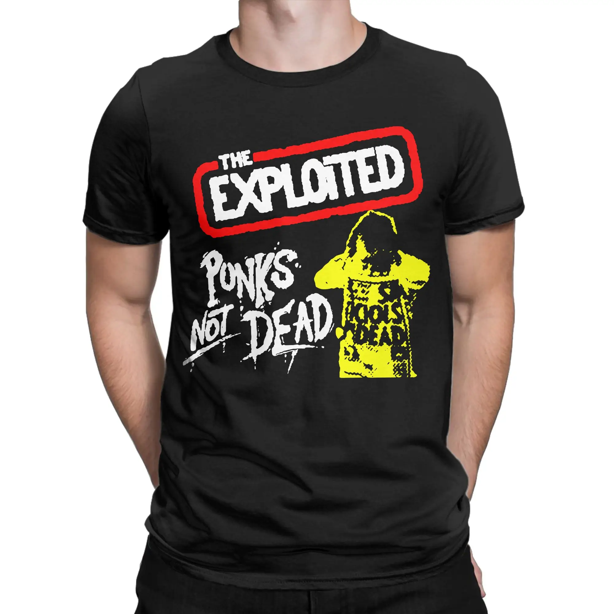 Фото Новинка: футболка Novelty Punks Not Dead The Exploited, мужская футболка с круглым вырезом и короткими рукавами, хлопковые летние топы, рубашки №1