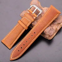 oil wax genuine leather watch band 4 colors women men cowhide strap 18mm 20mm 22mm 24mm clock bracelet