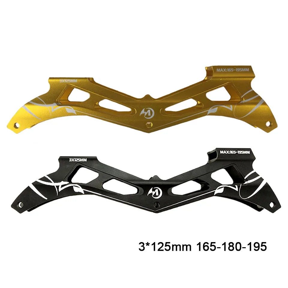 Inline Speed Skates Frame CNC Chassis for 3X125mm Wheels Speed Skating Base 165 to 195mm Mounting Distance K9 280mm Frame