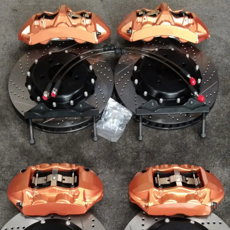 Набор тормозных суппортов Dicase Gold 6 с просверленным и шлицевым роторным диском для