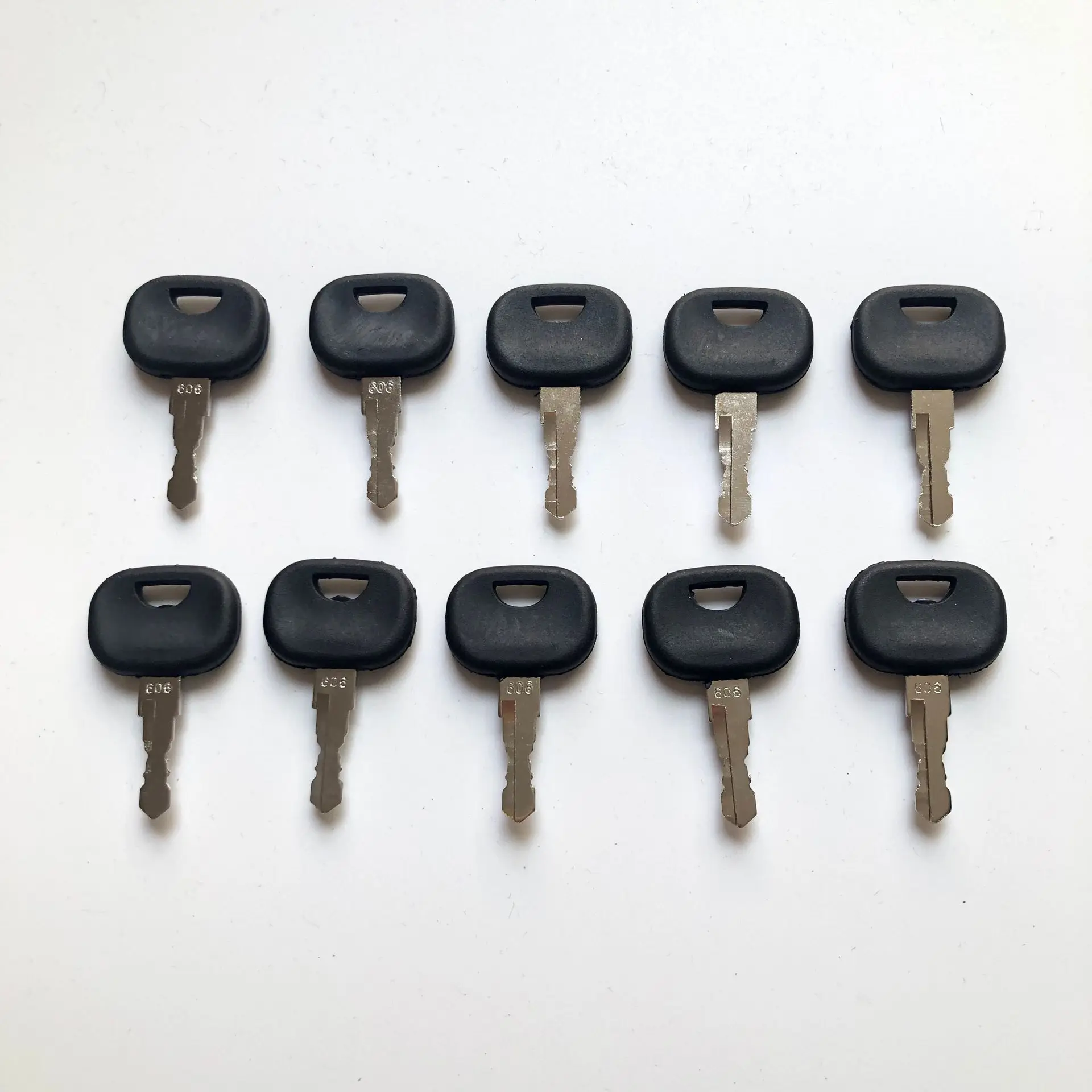 

10 Pcs 606 Ignition Key For Liebherr John Deere Track Loader Heavy Equipment Starter