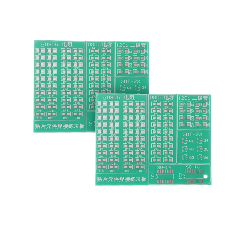 

2PCS SMD PCB board Single Sided PCB for 0805 1206 SOT23 DIY PCB Board 50X60MM 53X63MM
