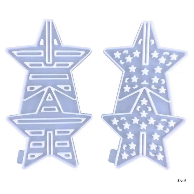 

Coaster Resin Mold,Pentagram Table Decor Mold Star Ornaments Mold Star Epoxy Casting Mold for DIY Cup Mats Home Decor