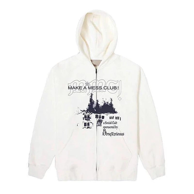 

Oversized Retro Streetwear Letter Printing Sweatshirts Vintage Women Zip Up Hoodies Women Grunge Punk Hooded Jackets Y2k Clothes