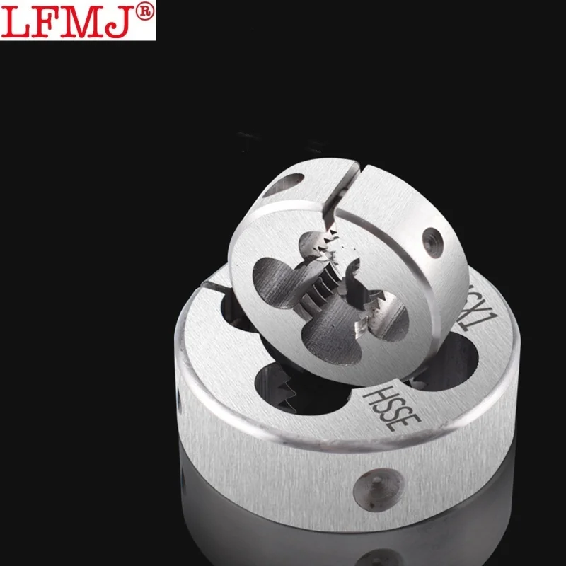 Регулируемая круглая матрица HSSE M8M9M10M11M12M13M14M15M16M18 X0.35 0 75 1 25 2 5 для режущей резьбы из