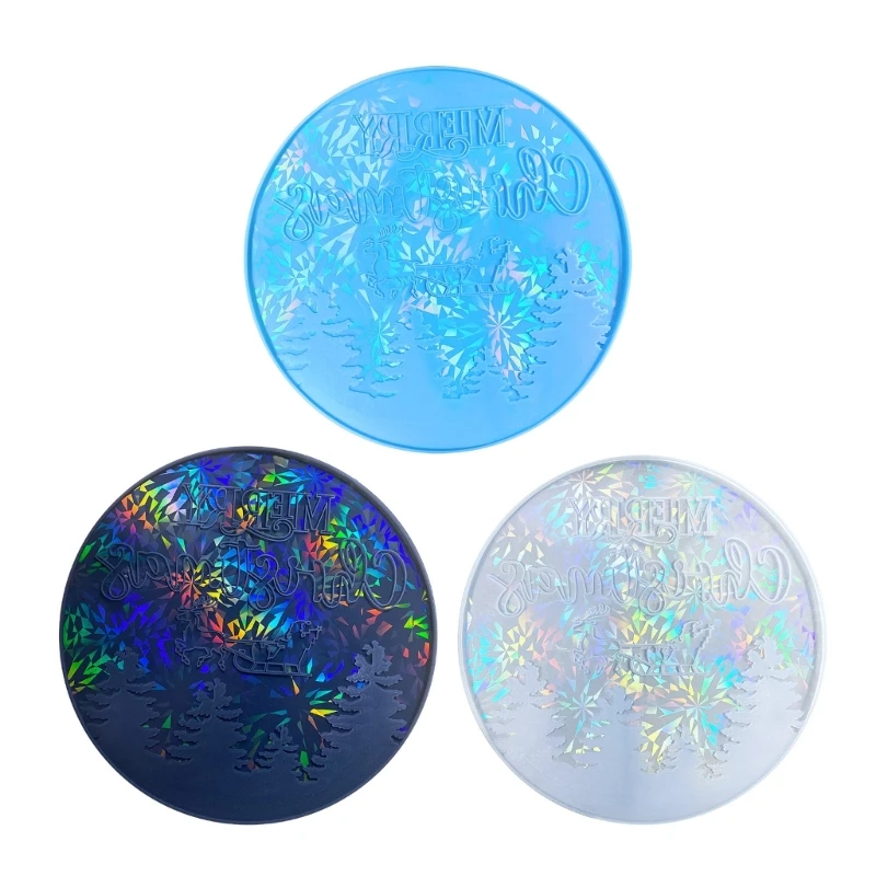

Christmas Ornaments Silicone Molds Handmade Crafts Resin Molds DIY Decoration Pendant Making Tool Durable 4XBF