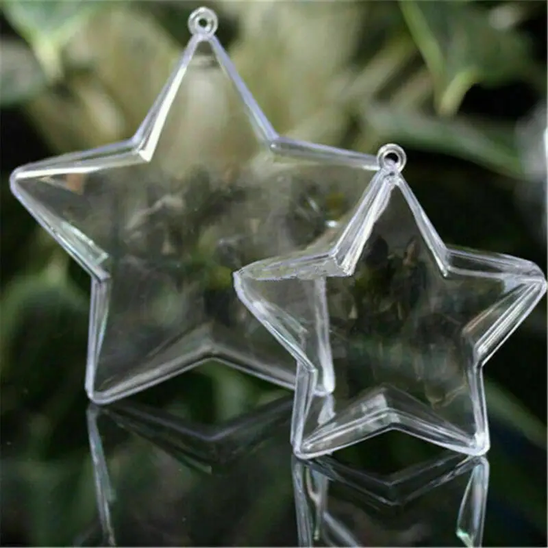 

3D Clear Plastic Bath Bomb Mould Mold Five-pointed Star Shape Bath Bomb DIY Tool