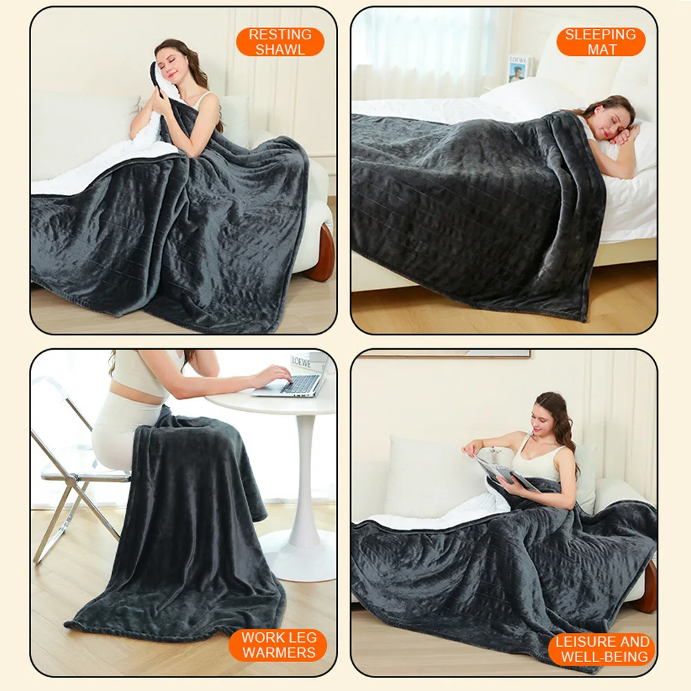 130X188 см электрическое одеяло с подогревом таймер автоматическим выключением