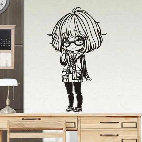 Наклейка на стену Beyond the Boundary виниловые стеклянные наклейки Kuriyama Mirai декор для