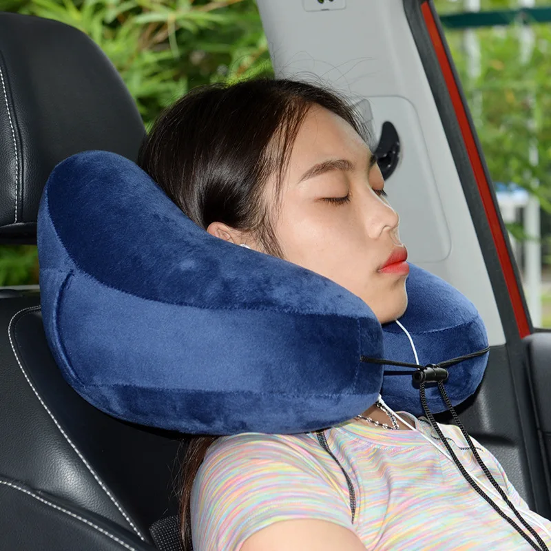 Надувная подушка для шеи H-образной формы, Портативная Складная легкая Подушка для сна для путешествий, самолета, сна, подушка для офиса, автомобиля, подушка