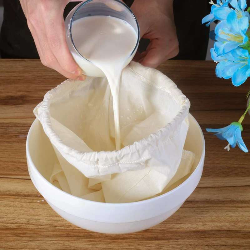 Ткань для сыра из 2 частей сетчатый мешок многоразовая ткань фильтрации