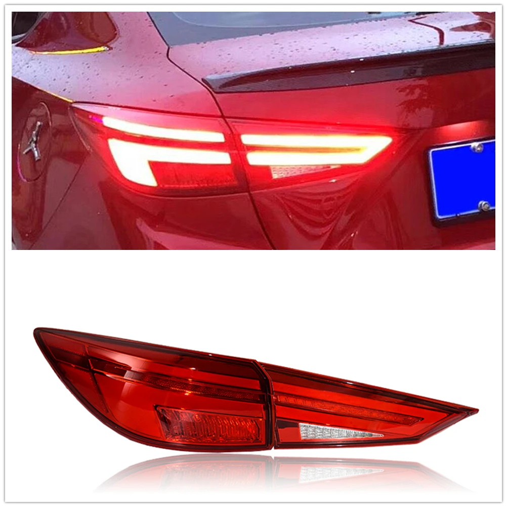 

For Mazda 3 Axela 2014-2018 LED Tail Light Assembly Red Car Car Rear Bumper Taillight Trunk Signal Taillamp Indicator Lamp Bulb