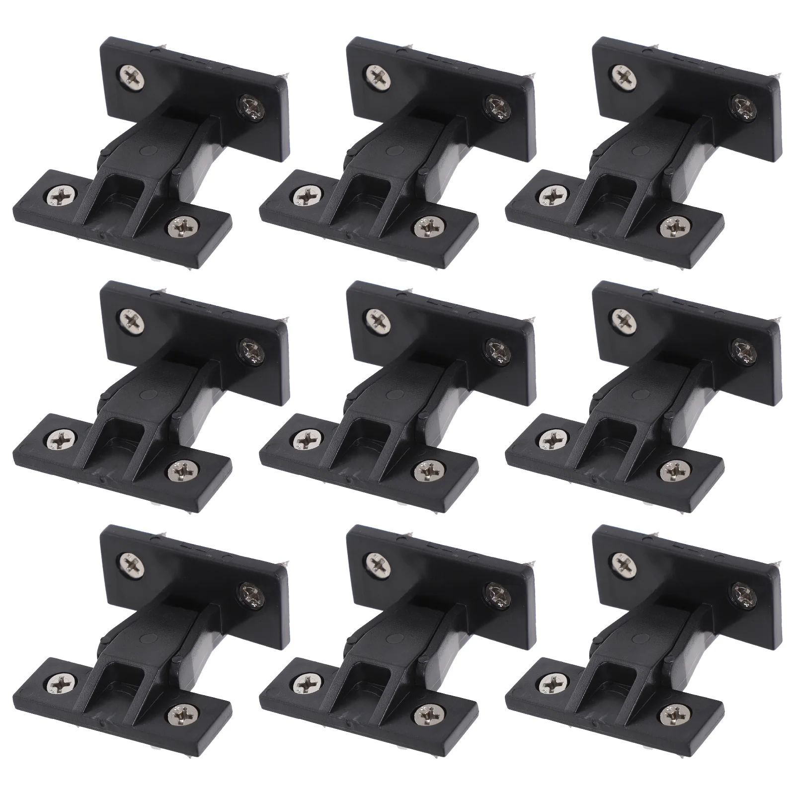 

10 Pcs Furniture Connector Part Push-On Clips False Front Cabinet Wardrobe Accessories Cupboard Drawer Nylon Latch