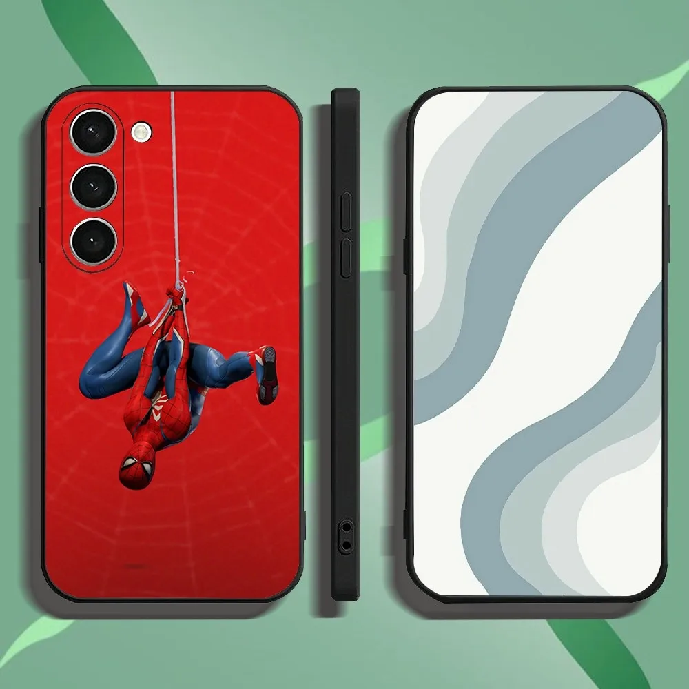 Чехол для телефона Hero S-Spider-M-Man Samsung Galaxy A52 A12 A51 S21 Edge S22 ULTRA S23 S20LITE Plus Ultra Black Cover